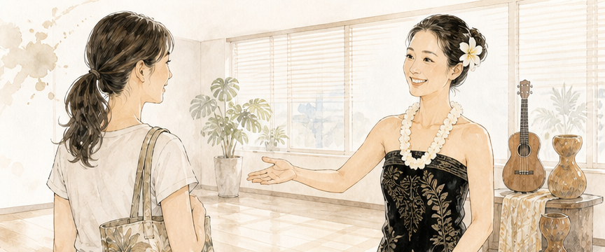 見学・体験で教室に迎えられる様子の挿絵